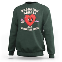 Valentine's Day Sweatshirt Breaking Hearts And Blasting Farts - Wonder Print Shop