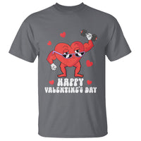 Happy Valentine's Day Gymer Heart Weightlifting Funny Deadlift Fitness T Shirt - Wonder Print Shop
