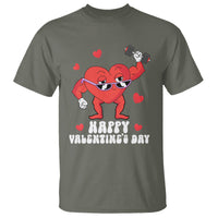 Happy Valentine's Day Gymer Heart Weightlifting Funny Deadlift Fitness T Shirt - Wonder Print Shop