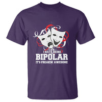 Bipolar Disorder Awareness T Shirt I Hate Being Bipolar It's Freakin' Awesome - Wonder Print Shop