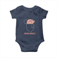 Funny Neuroscience Brain Waves Baby Onesie