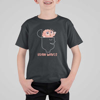 Funny Neuroscience Brain Waves T Shirt For Kid