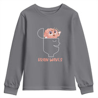Funny Neuroscience Brain Waves Youth Sweatshirt