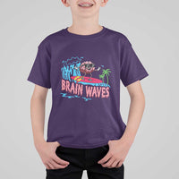 Funny Brain Waves Neuroscience T Shirt For Kid