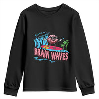 Funny Brain Waves Neuroscience Youth Sweatshirt