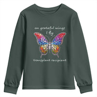 Transplant Recipient Youth Sweatshirt On Grateful Wings I Fly
