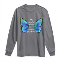 Transplant Recipient On Grateful Wings I Fly Long Sleeve Shirt