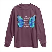 Transplant Recipient On Grateful Wings I Fly Long Sleeve Shirt