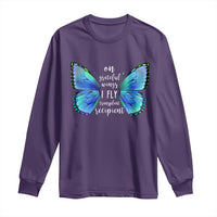 Transplant Recipient On Grateful Wings I Fly Long Sleeve Shirt