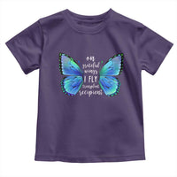 Transplant Recipient On Grateful Wings I Fly Toddler T Shirt