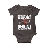 Open Heart Surgery Baby Onesie Original Body Rebuilt Engine Runs Like A Charm