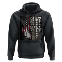 Heart Transplant Warrior Hoodie Surgery Survivor American Flag
