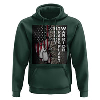 Heart Transplant Warrior Hoodie Surgery Survivor American Flag