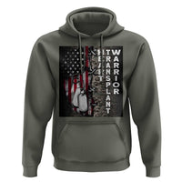 Heart Transplant Warrior Hoodie Surgery Survivor American Flag