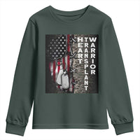 Heart Transplant Warrior Youth Sweatshirt Surgery Survivor American Flag