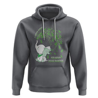 I Wear Green For Kidney Disease Awareness Elephant Survivors Hoodie - Wonder Print Shop