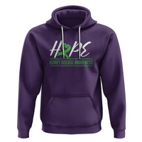 Hope Kidney Disease Awareness Month Green Ribbon Hoodie - Wonder Print Shop