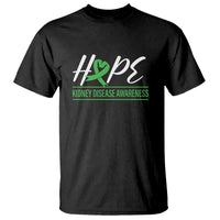 Hope Kidney Disease Awareness Month Green Ribbon T Shirt - Wonder Print Shop