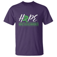 Hope Kidney Disease Awareness Month Green Ribbon T Shirt - Wonder Print Shop