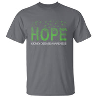 Kidney Disease Awareness Month T Shirt Hope Green Ribbon Support - Wonder Print Shop