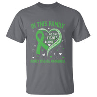 Kidney Disease Awareness Month T Shirt No One Fights Alone In This Family - Wonder Print Shop