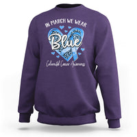 Colorectal Cancer Awareness Sweatshirt In March We Wear Blue For  Colon Colonscopy - Wonder Print Shop
