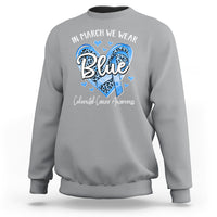 Colorectal Cancer Awareness Sweatshirt In March We Wear Blue For  Colon Colonscopy - Wonder Print Shop