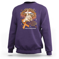 Multiple Sclerosis Awareness Sweatshirt Leopard Lips You Have No Idea What Strength It Takes To Wake Up Each Everr Day To Battle My Own Body - Wonder Print Shop