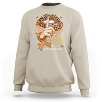 Multiple Sclerosis Awareness Sweatshirt Leopard Lips You Have No Idea What Strength It Takes To Wake Up Each Everr Day To Battle My Own Body - Wonder Print Shop