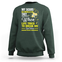 Endometriosis Awareness Sweatshirt My Scars Tell A Story When Life Tried To Break Me But Failed - Wonder Print Shop