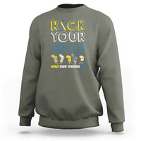 World Down Syndrome Day Rock Your Sock Sweatshirt - Wonder Print Shop