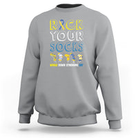 World Down Syndrome Day Rock Your Sock Sweatshirt - Wonder Print Shop