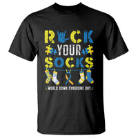 Down Syndrome Day Funny Rock Your Sock T Shirt - Wonder Print Shop