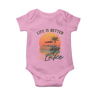 Life Is Better At The Lake Baby Onesie Pontoon Boat