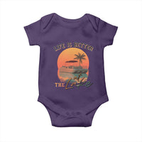 Life Is Better At The Lake Baby Onesie Pontoon Boat