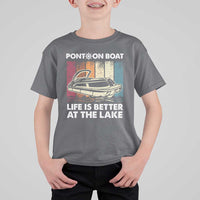 Pontoon Boat T Shirt For Kid Life Is Better At The Lake
