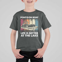 Pontoon Boat T Shirt For Kid Life Is Better At The Lake