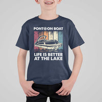 Pontoon Boat T Shirt For Kid Life Is Better At The Lake
