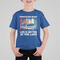 Pontoon Boat T Shirt For Kid Life Is Better At The Lake