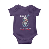 Funny Pirate Rule Baby Onesie Don't Fall Off The Boat