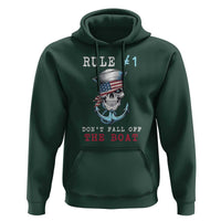 Funny Pirate Rule Hoodie Don't Fall Off The Boat
