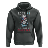 Funny Pirate Rule Hoodie Don't Fall Off The Boat