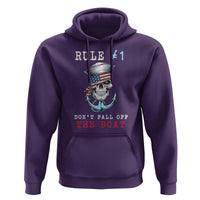 Funny Pirate Rule Hoodie Don't Fall Off The Boat