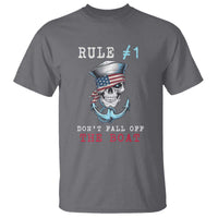 Funny Pirate Rule T Shirt Don't Fall Off The Boat