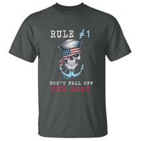 Funny Pirate Rule T Shirt Don't Fall Off The Boat