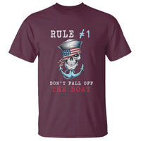 Funny Pirate Rule T Shirt Don't Fall Off The Boat