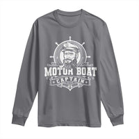 Vintage Motor Boat Captain Long Sleeve Shirt