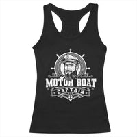 Vintage Motor Boat Captain Racerback Tank Top