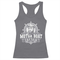 Vintage Motor Boat Captain Racerback Tank Top