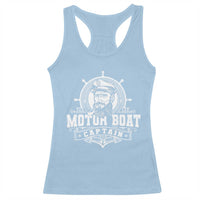 Vintage Motor Boat Captain Racerback Tank Top